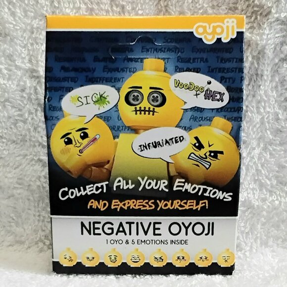 Sealed Express yourself OYOJI Mini Figure with 5 Negative Emotion Heads by OYO!! - Picture 1 of 4